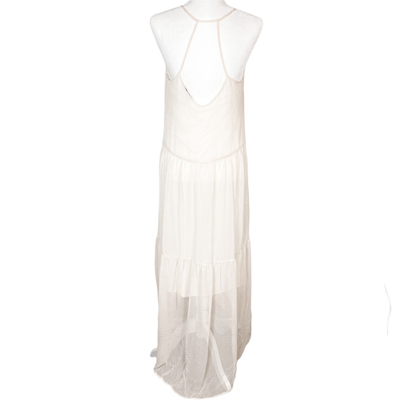 ASTR Cream White Lace Maxi Dress Size Medium - Picture 8 of 15
